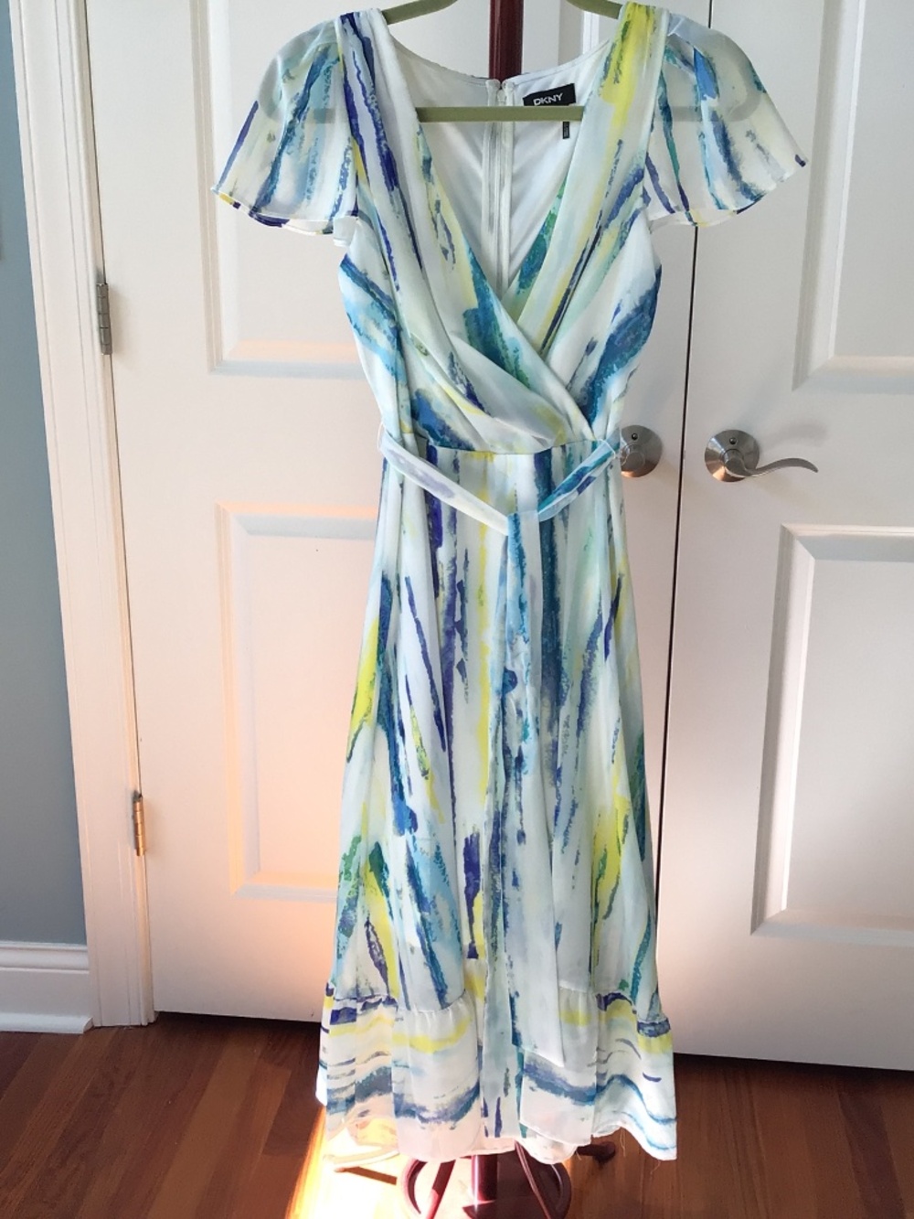 DKNY White Summer Dress, Sz 10